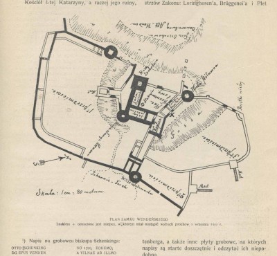 1911 plan zamku wenden.jpg